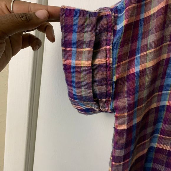 Lucky Brand Plaid Button Down - Picture 2 of 7